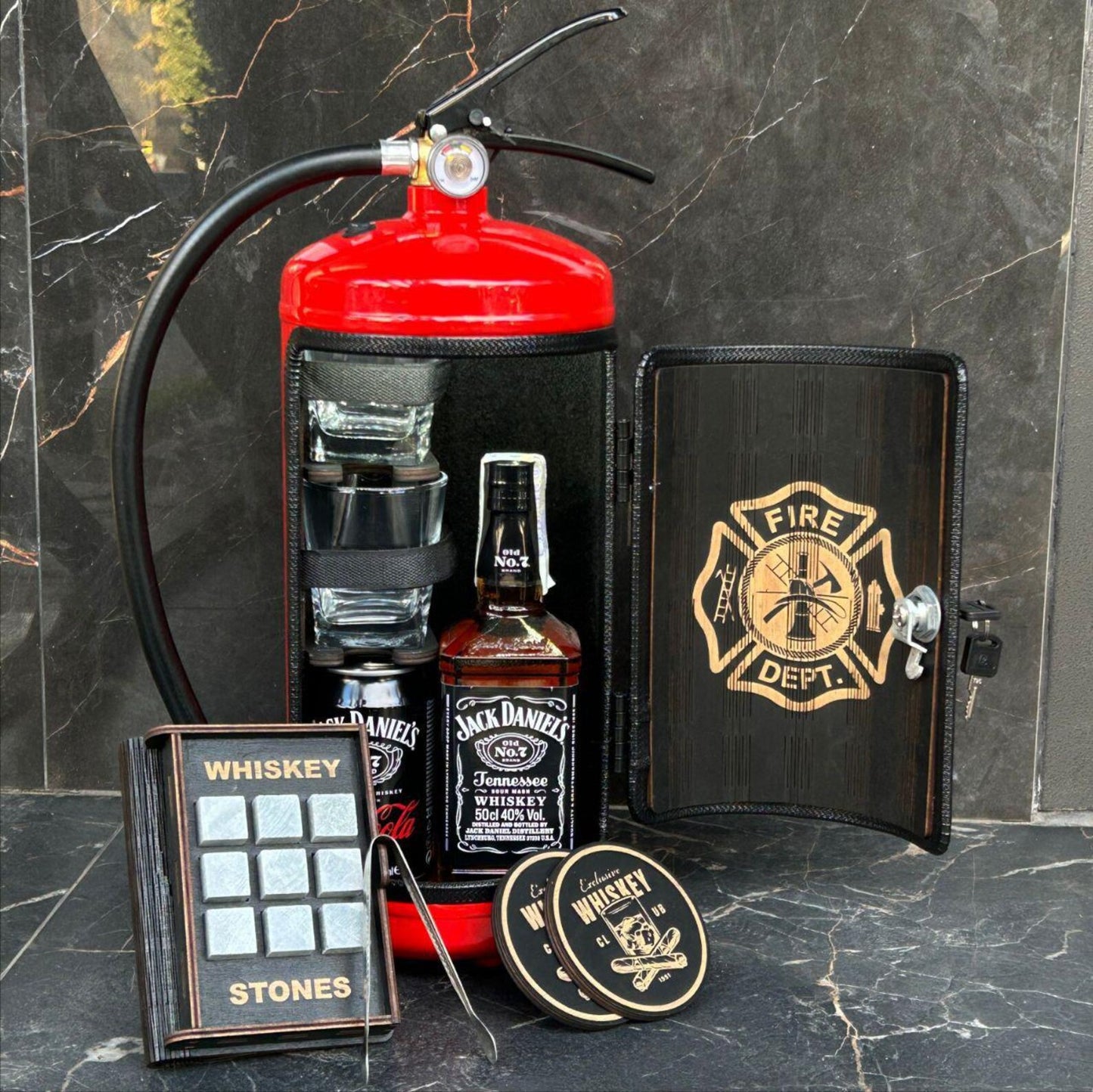 Fire Extinguisher Bar With Personal Engraving