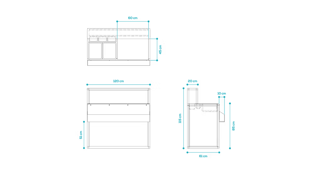 120 cm Titano Configuration