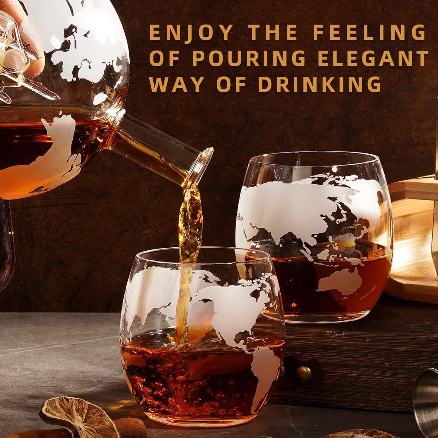 Gifts for Men Dad Husband, Whiskey Decanter Set