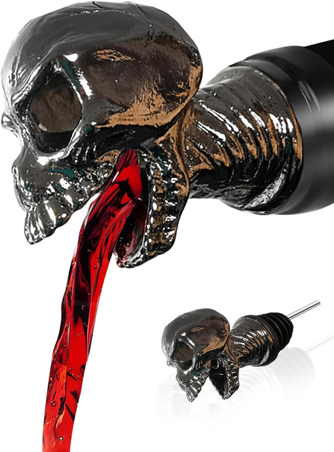 Head Wine Bottle Pourer - Creative Gifts for Alcohol Spirits