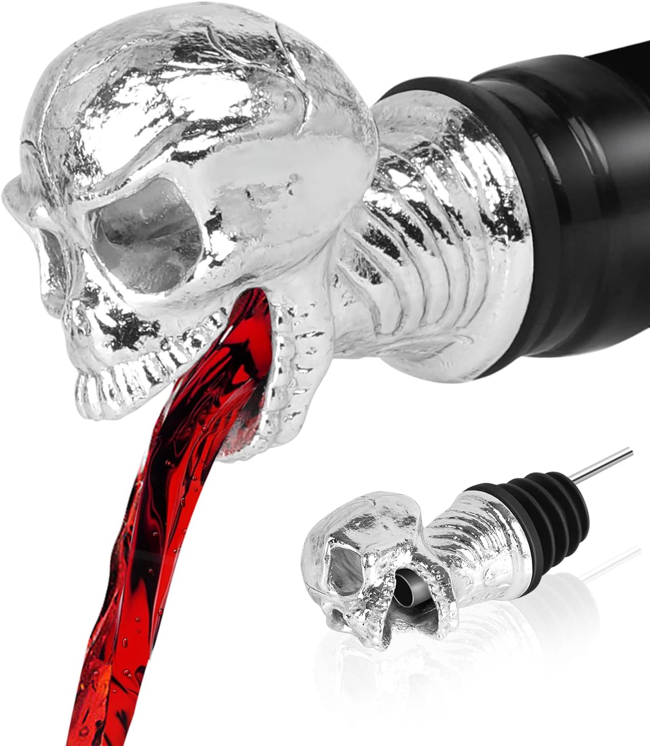 Head Wine Bottle Pourer - Creative Gifts for Alcohol Spirits