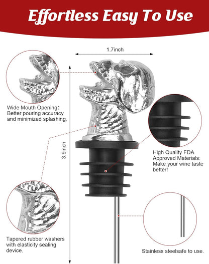 رأس صب زجاجات النبيذ - هدايا إبداعية لمشروبات الكحول 