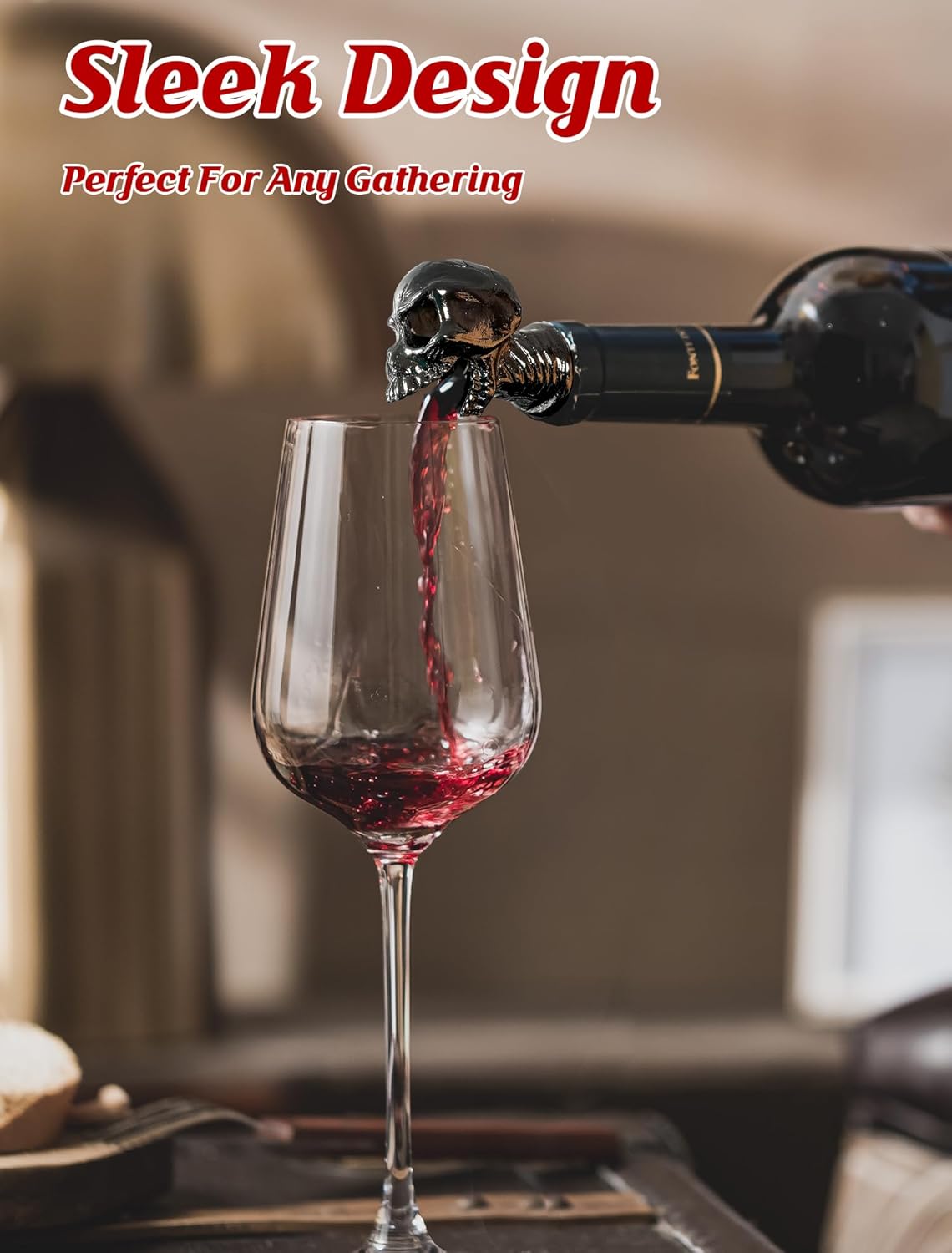 Head Wine Bottle Pourer - Creative Gifts for Alcohol Spirits