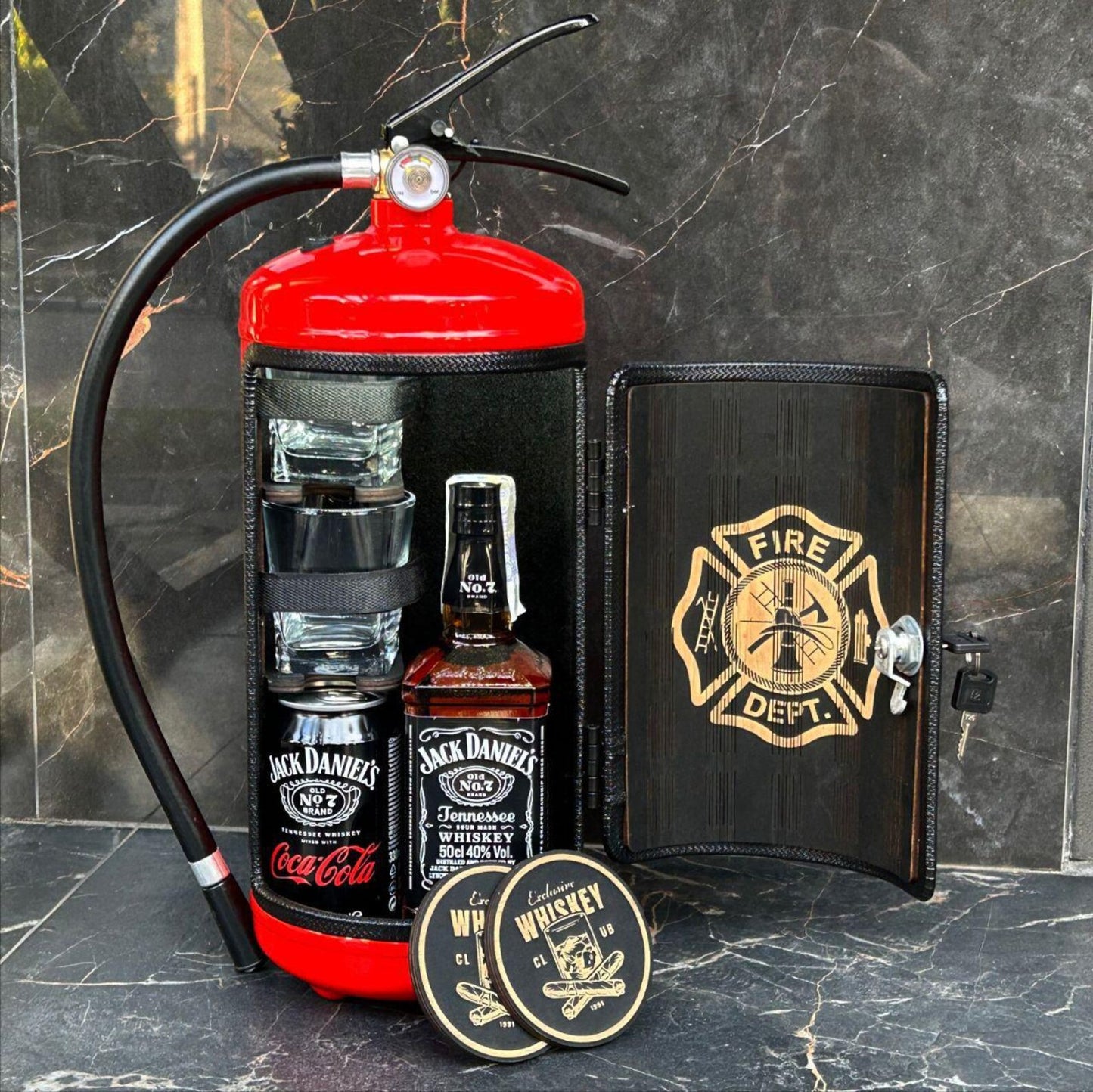 Fire Extinguisher Bar With Personal Engraving