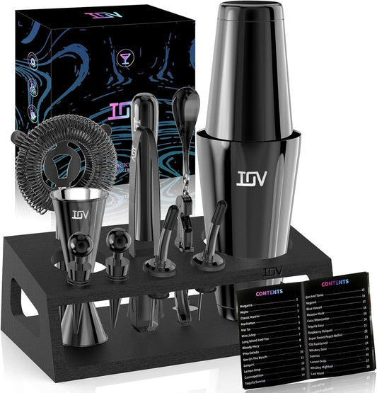 Cocktail Shaker Set: 12-Piece Mixology