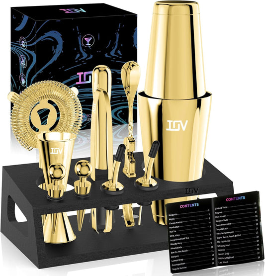 Cocktail Shaker Set: 12-Piece Mixology