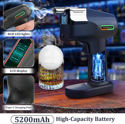 Bubble Smoke Gun Kit with 5 Flavour Aroma Pod