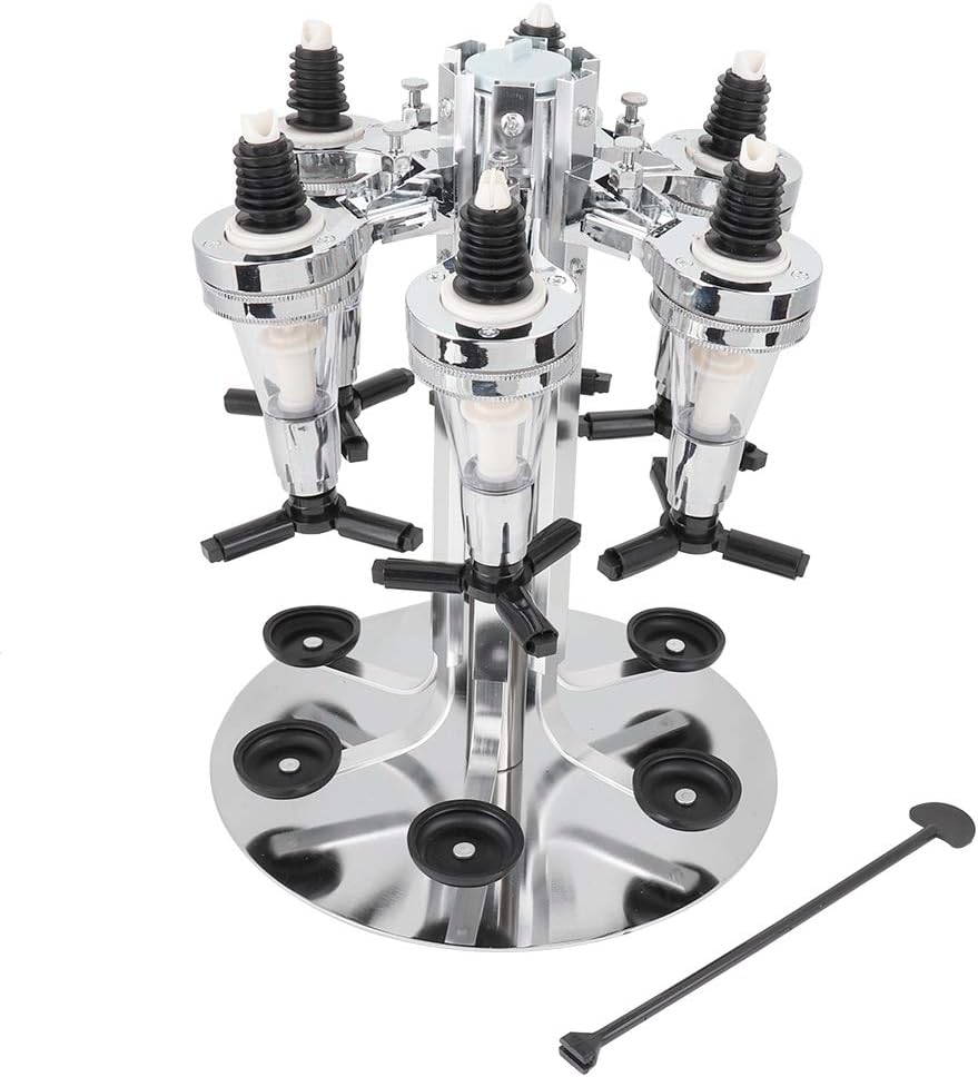 Liquor Dispenser, 6 Bottle Revolving Alcohol Rotating Dispenser