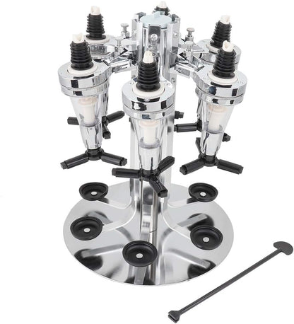 موزع مشروبات كحولية، موزع دوار للكحول بسعة 6 زجاجات 