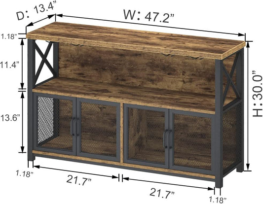 Industrial Coffee Bar Cabinet