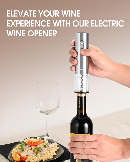 Electric Wine Opener Set with Stand,  6-in-1
