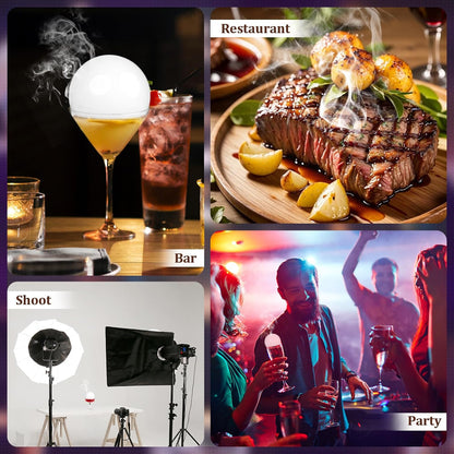 Bubble Smoke Gun Kit with 5 Flavour Aroma Pod