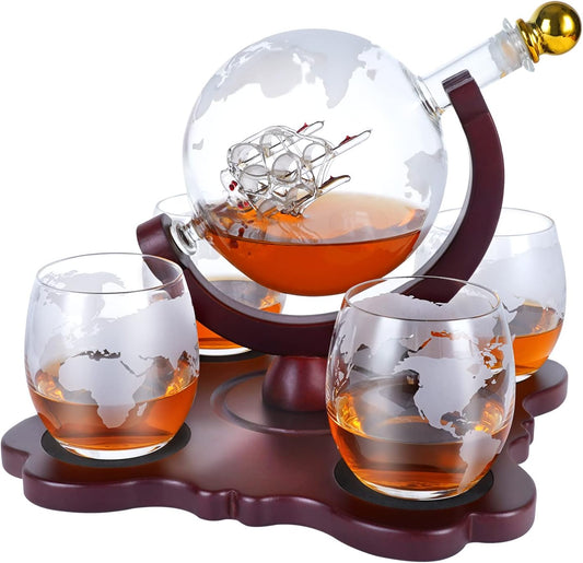 Gifts for Men Dad Husband, Whiskey Decanter Set