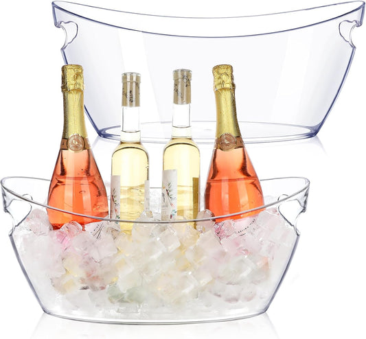 Ice Buckets for Parties, 2pcs Acrylic