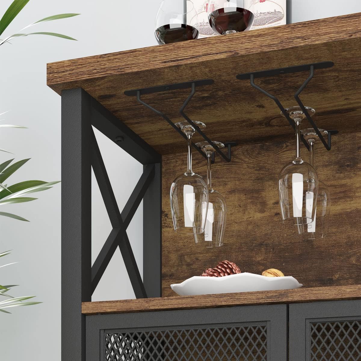 Industrial Coffee Bar Cabinet