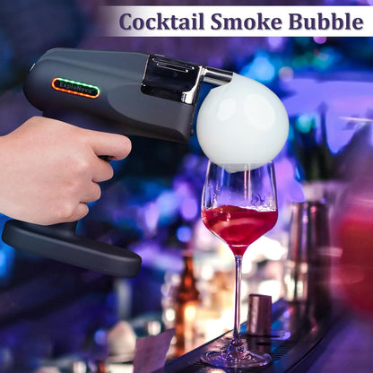Bubble Smoke Gun Kit with 5 Flavour Aroma Pod