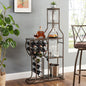 5-Tier Wooden Wine Rack for 11 Bottles – Freestanding Home Bar Storage