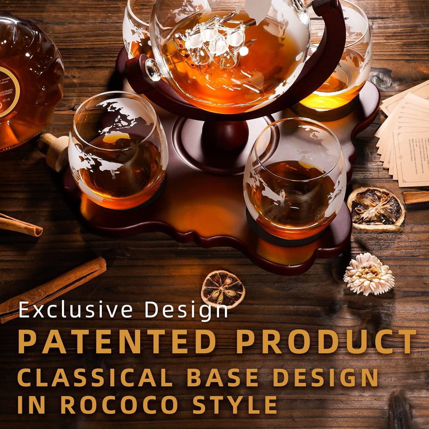 Gifts for Men Dad Husband, Whiskey Decanter Set