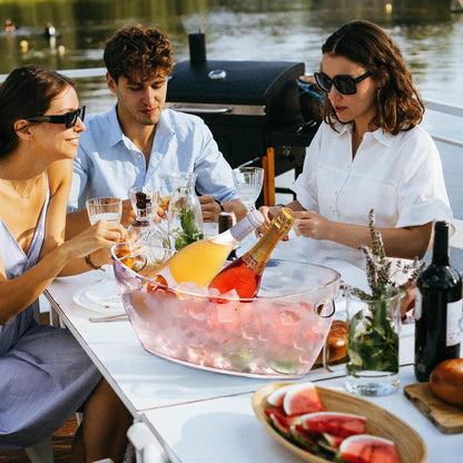 دلاء ثلج للحفلات، قطعتين أكريليك 