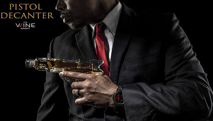 Whiskey Gun Decanter Set – 10.1 oz Rifle-Shaped Decanter + 2 Bullet Shot Glasses