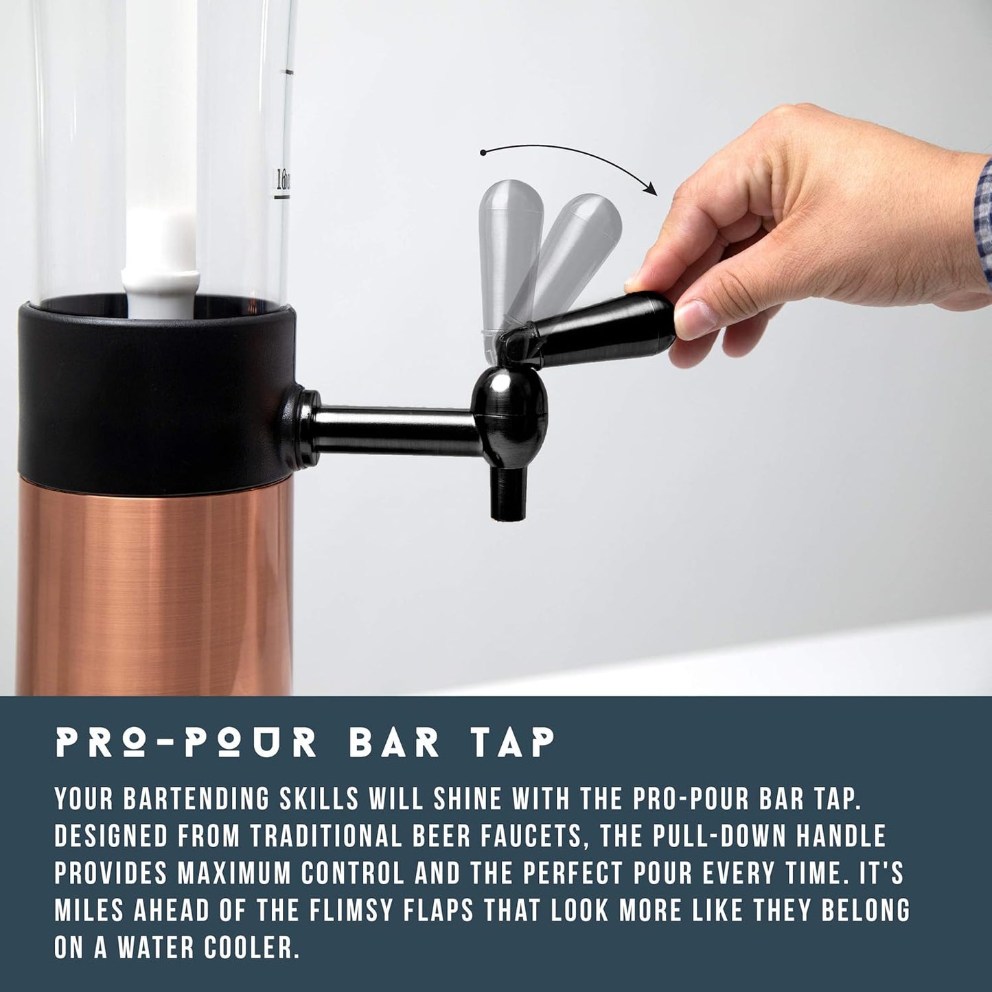 Drink Dispenser with Ice Tube – Holds 7 Cans (2.6L)