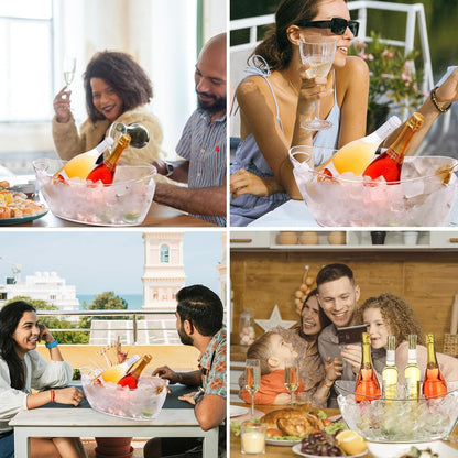 دلاء ثلج للحفلات، قطعتين أكريليك 