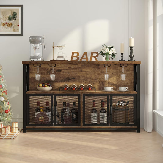 Industrial Coffee Bar Cabinet