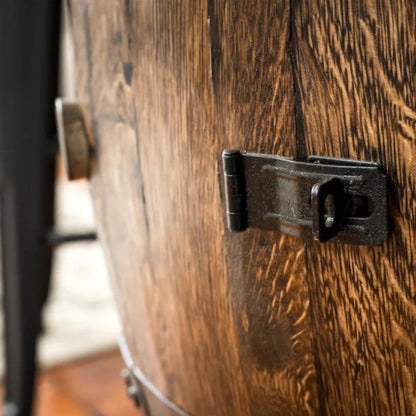 Whiskey Barrel Cabinet – Rustic Charm Meets Practical Storage